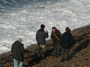 Beachcombing on Chesil Beach