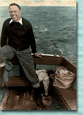 Fred Ford fishing off White Nothe, Weymouth Bay in 'The Pixie'